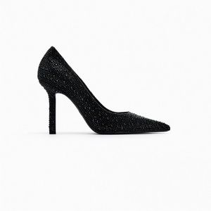 ZARA Crystal High Heeled Shoes